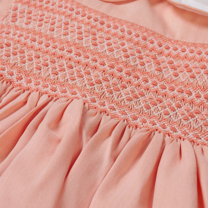 Hand Smocked Clementine Romper
