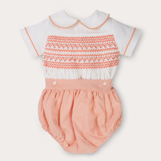 Baby Boys Hand Smocked Clementine Set