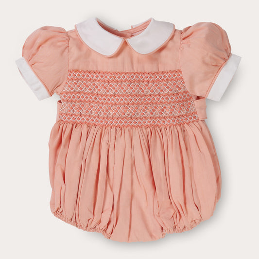 Hand Smocked Clementine Romper