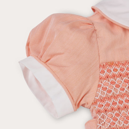 Hand Smocked Clementine Romper
