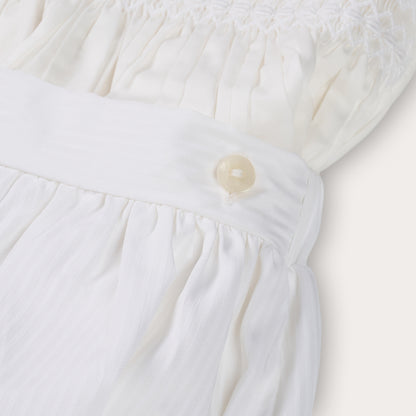 Boys Lux Hand Smocked Bubble Set