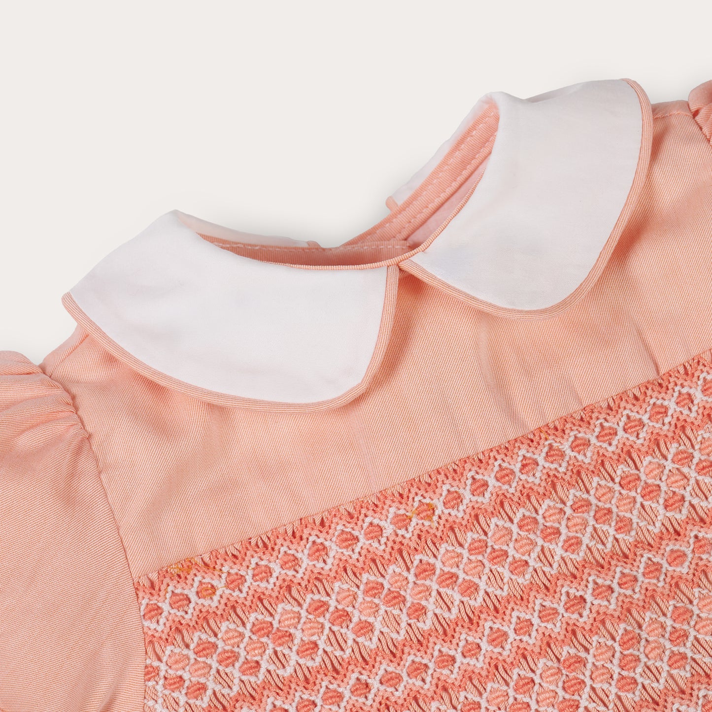 Hand Smocked Clementine Romper