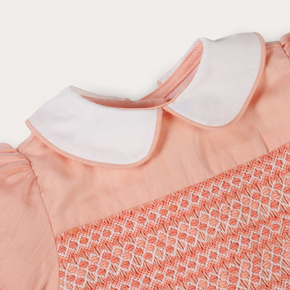 Hand Smocked Clementine Romper