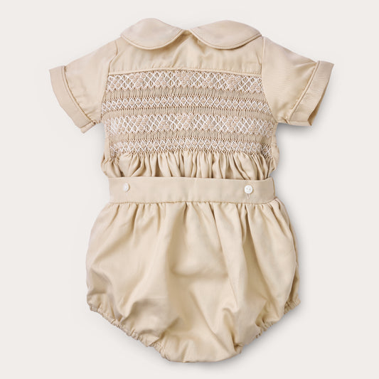 The Auden Boys Hand Smocked Bubble Set