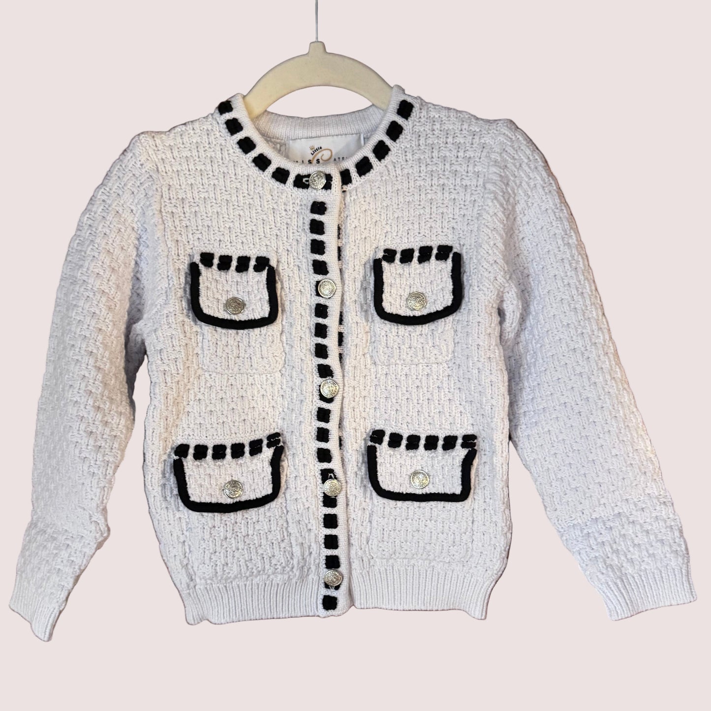 Cable knit pocket detail cardigan