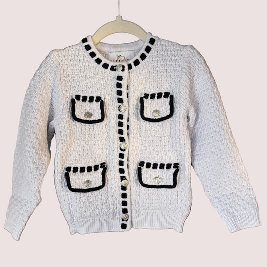 Cable knit pocket detail cardigan