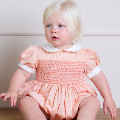 Hand Smocked Clementine Romper