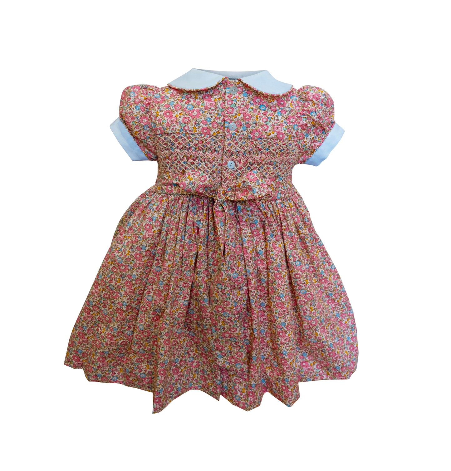 Hand smocked Flora dress ONE LEFT
