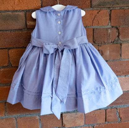 Hand smocked FLORENCE dress lilac