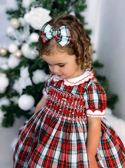 Hand smocked CAMERON dress and hairband