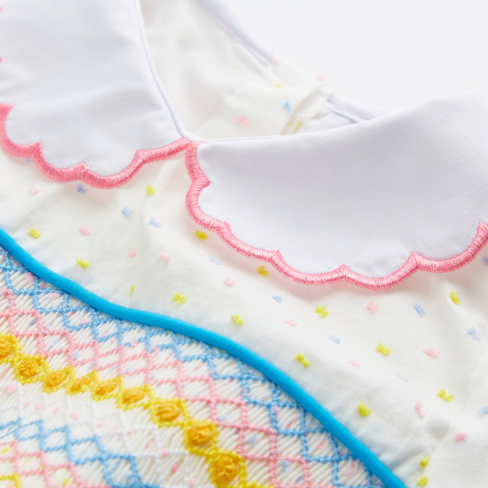 Boy's Hand Smocked Rainbow Set