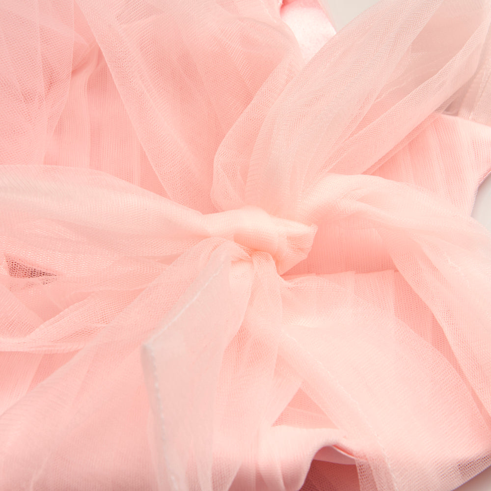 Layered tulle occasion dress pink