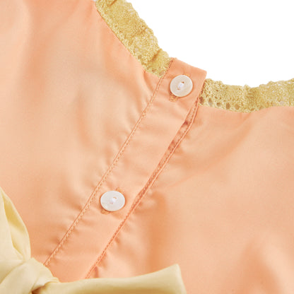 Peach Wrap over Dress