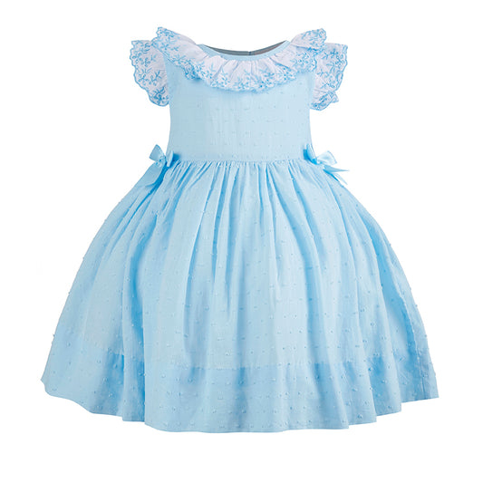 Blue Plumeti Lace Dress  ONE LEFT!