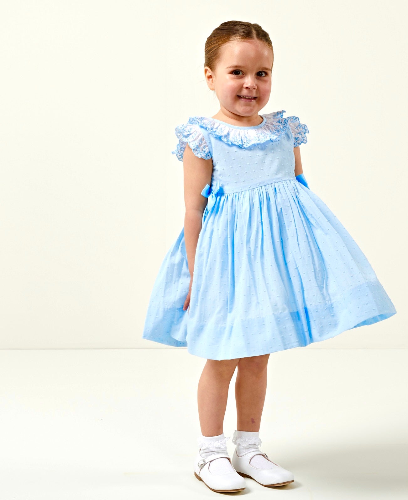 Blue Plumeti Lace Dress  ONE LEFT!