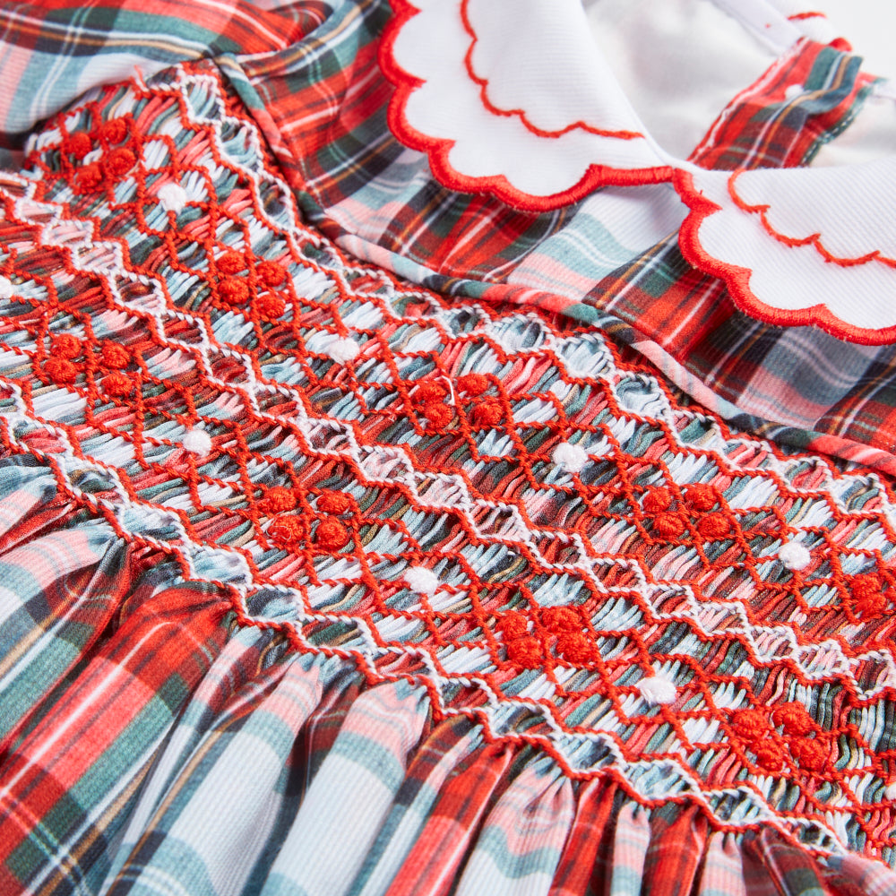 Hand smocked CAMERON dress and hairband