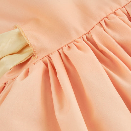 Peach Wrap over Dress