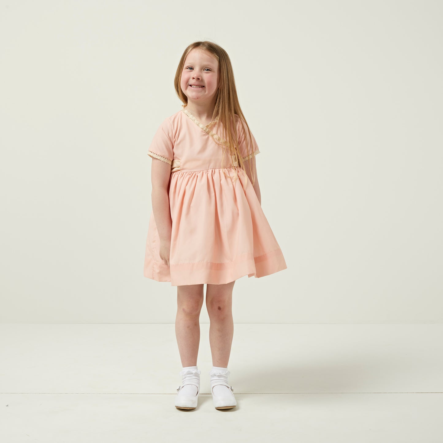 Peach Wrap over Dress
