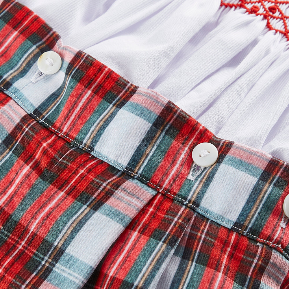 Boy's Hand Smocked tartan set