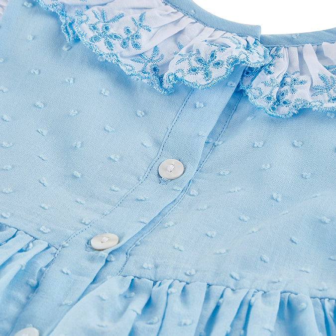 Blue Plumeti Lace Dress  ONE LEFT!